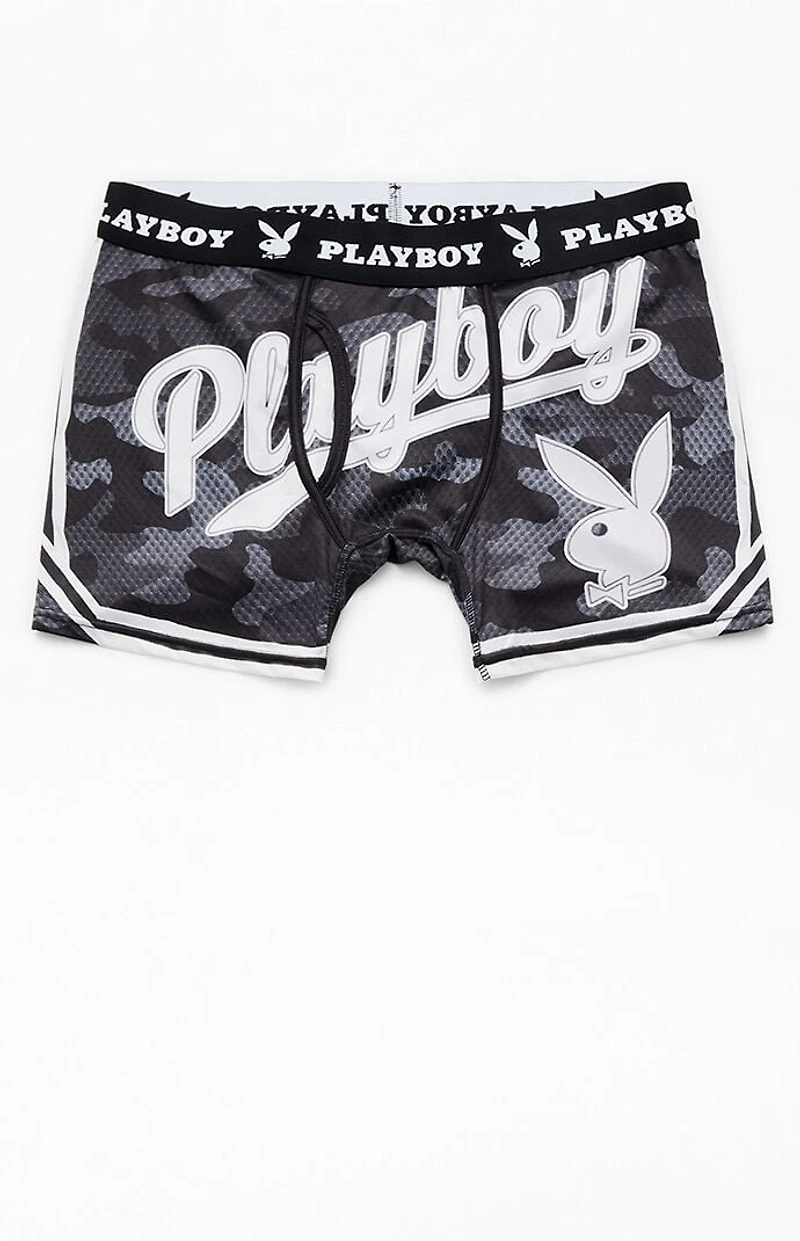 Playboy By PacSun Black Camo Varsity Boxer Briefs