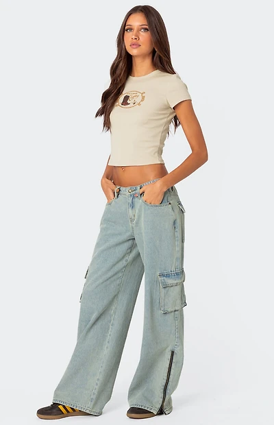 Edikted Andi Low Rise Cargo Jeans