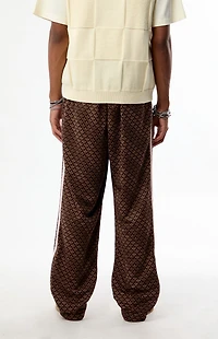 adidas Brown Firebird Monogram Loose Track Pants