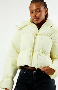 Daisy Street Willow Cropped Puffer Jacket