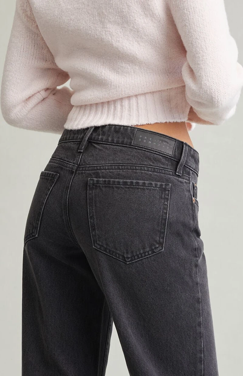 Pacsun Zoe Low Rise Girlfriend Jeans Black