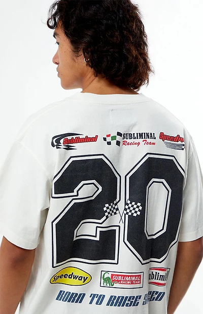 Pacsun Subliminal Racing Oversized T-Shirt