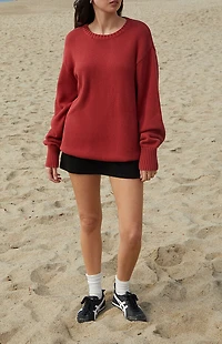 John Galt Red Brianna Sweater