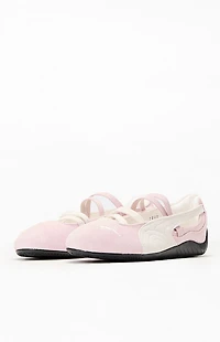 Puma Women's Pink & White Speedcat Ballet Sneakers