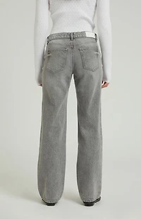 Pacsun Jordyn Gray Low Rise Straight Leg Jeans