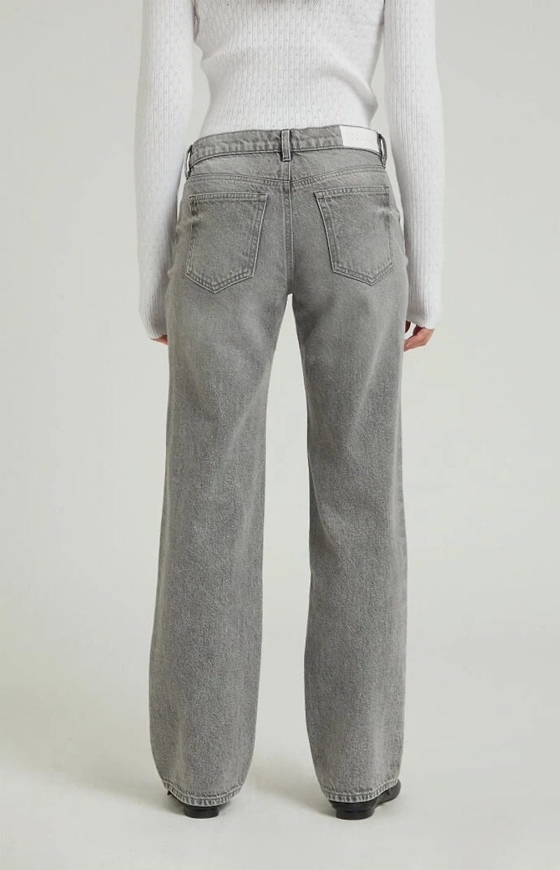 Pacsun Jordyn Gray Low Rise Straight Leg Jeans