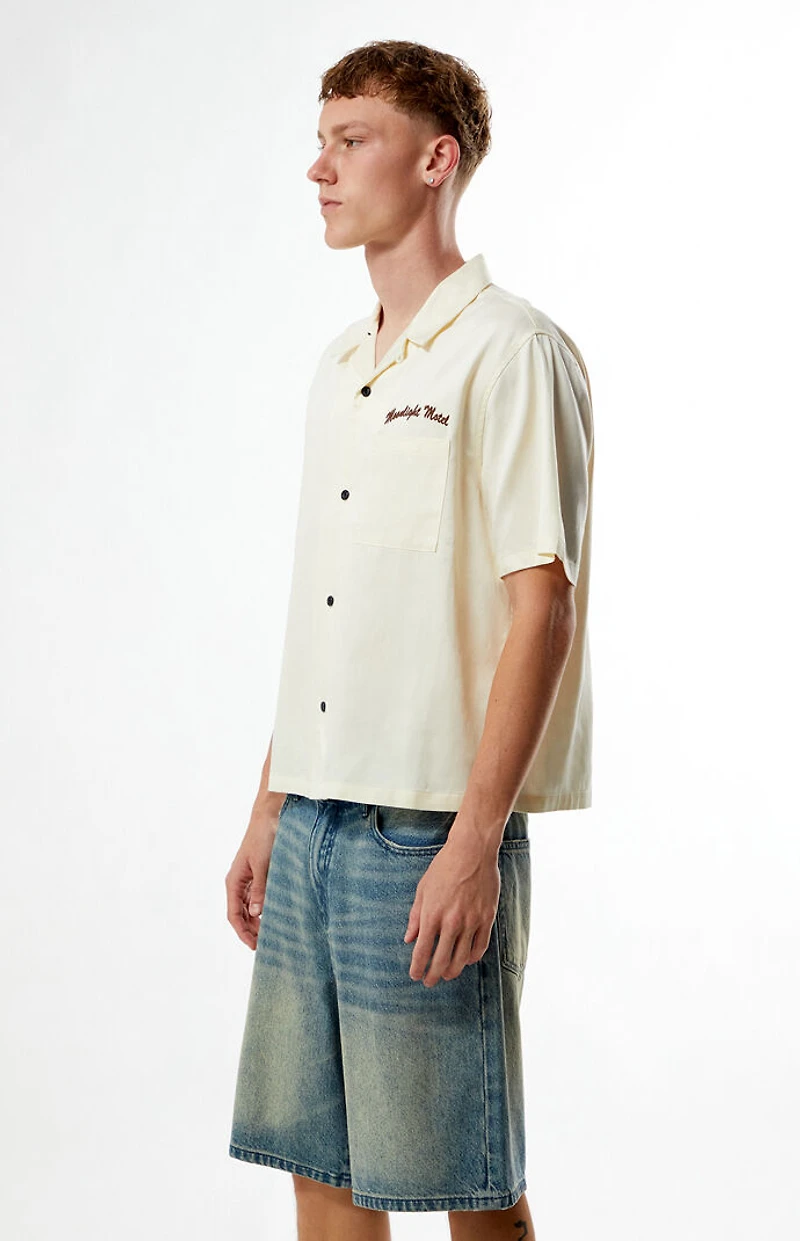 Pacsun Moonlight Embroidered Camp Shirt