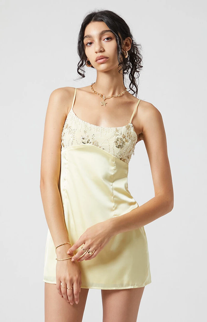Beverly and Beck Bustier Sparkle Mini Dress
