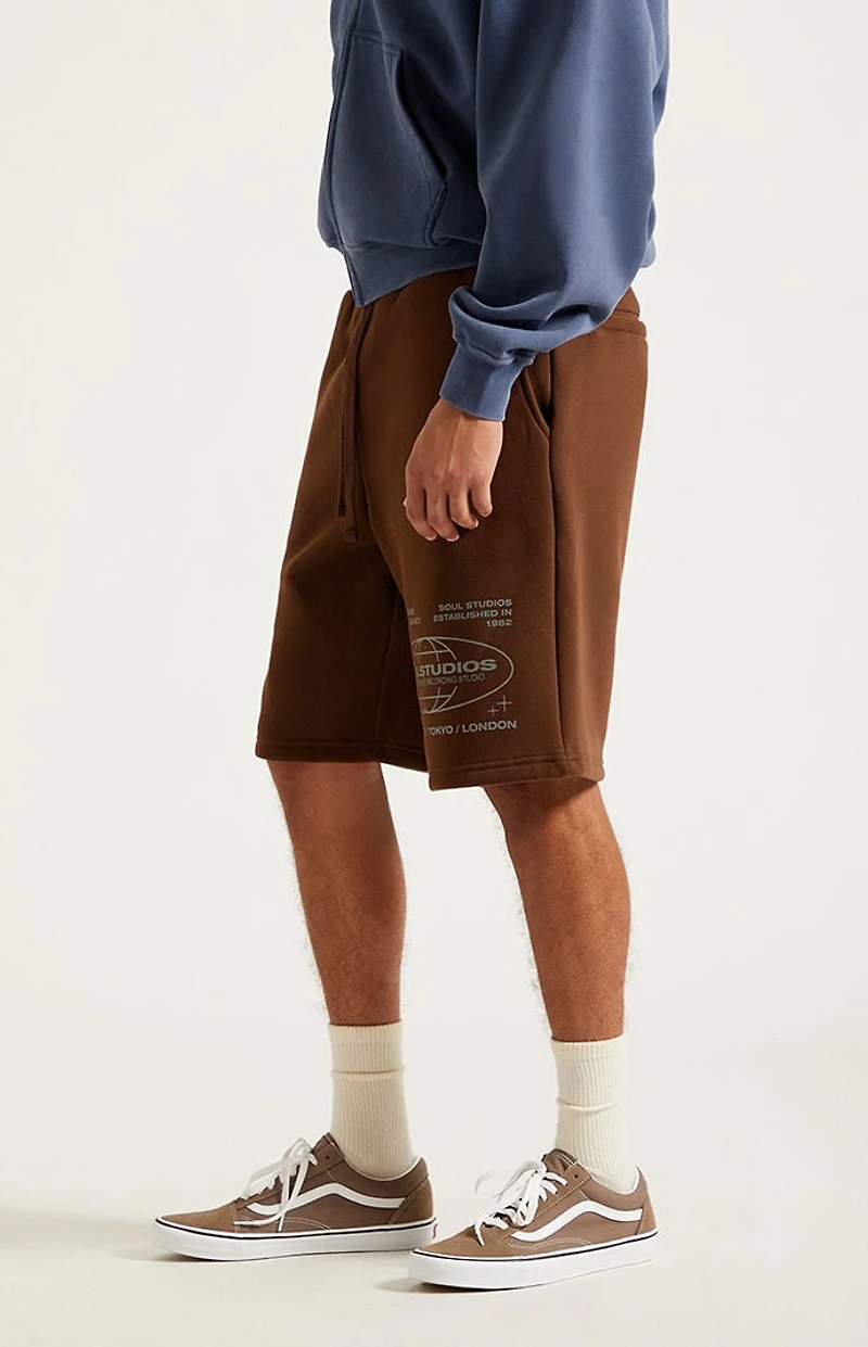 Pacsun Soul Studios Fleece Baggy Sweat Shorts