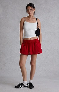 Modern Renewal Basketball Mesh Mini Skirt