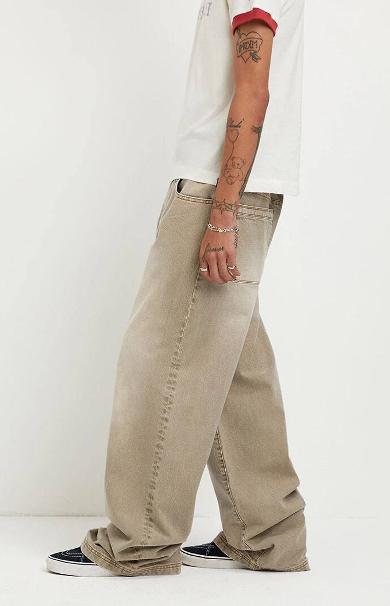 Pacsun Blake Extreme Baggy Jeans Tan
