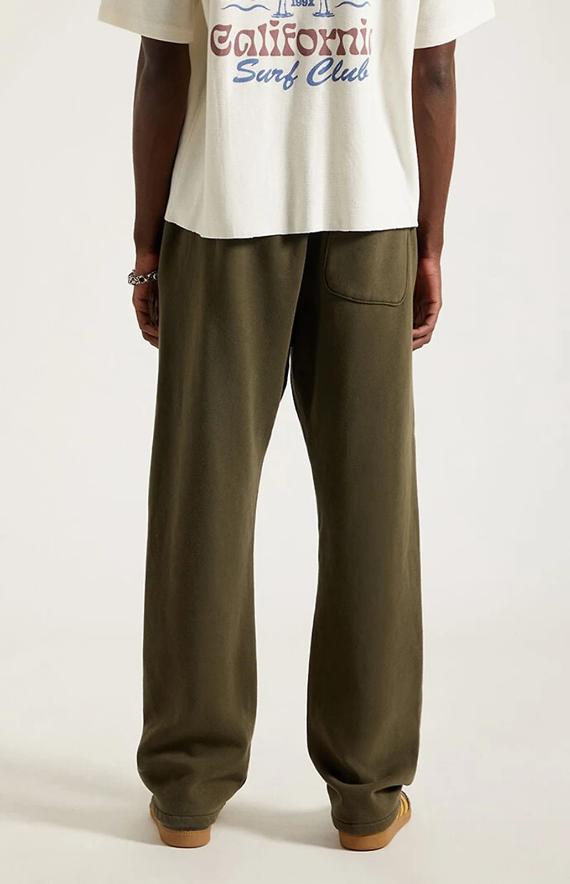 Pacsun Olive Straight Leg Sweatpants