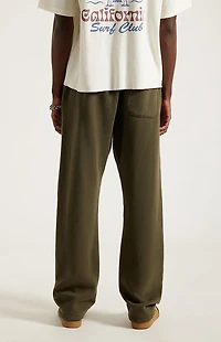 Pacsun Olive Straight Leg Sweatpants