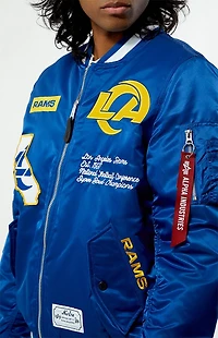 New Era x Alpha Industries LA Rams Bomber Jacket