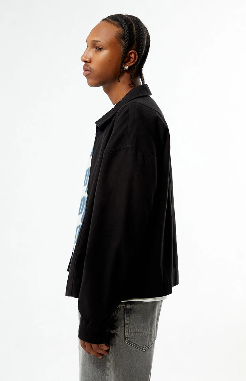 Pacsun Black Double Seams Gas Jacket