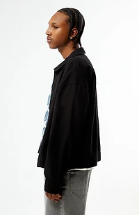 Pacsun Black Double Seams Gas Jacket