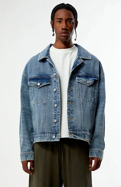 Pacsun Brooks Medium Blue Denim Jacket