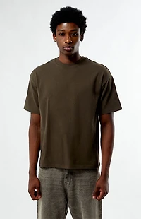 Pacsun Brown Textured T-Shirt