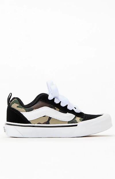 Vans Kids Black & Camo Knu Skool Shoes