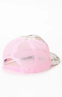 Boys Lie Camo Rose Colored Trucker Hat