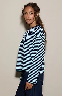 Pacsun Drew Striped Boxy Long Sleeve T-Shirt