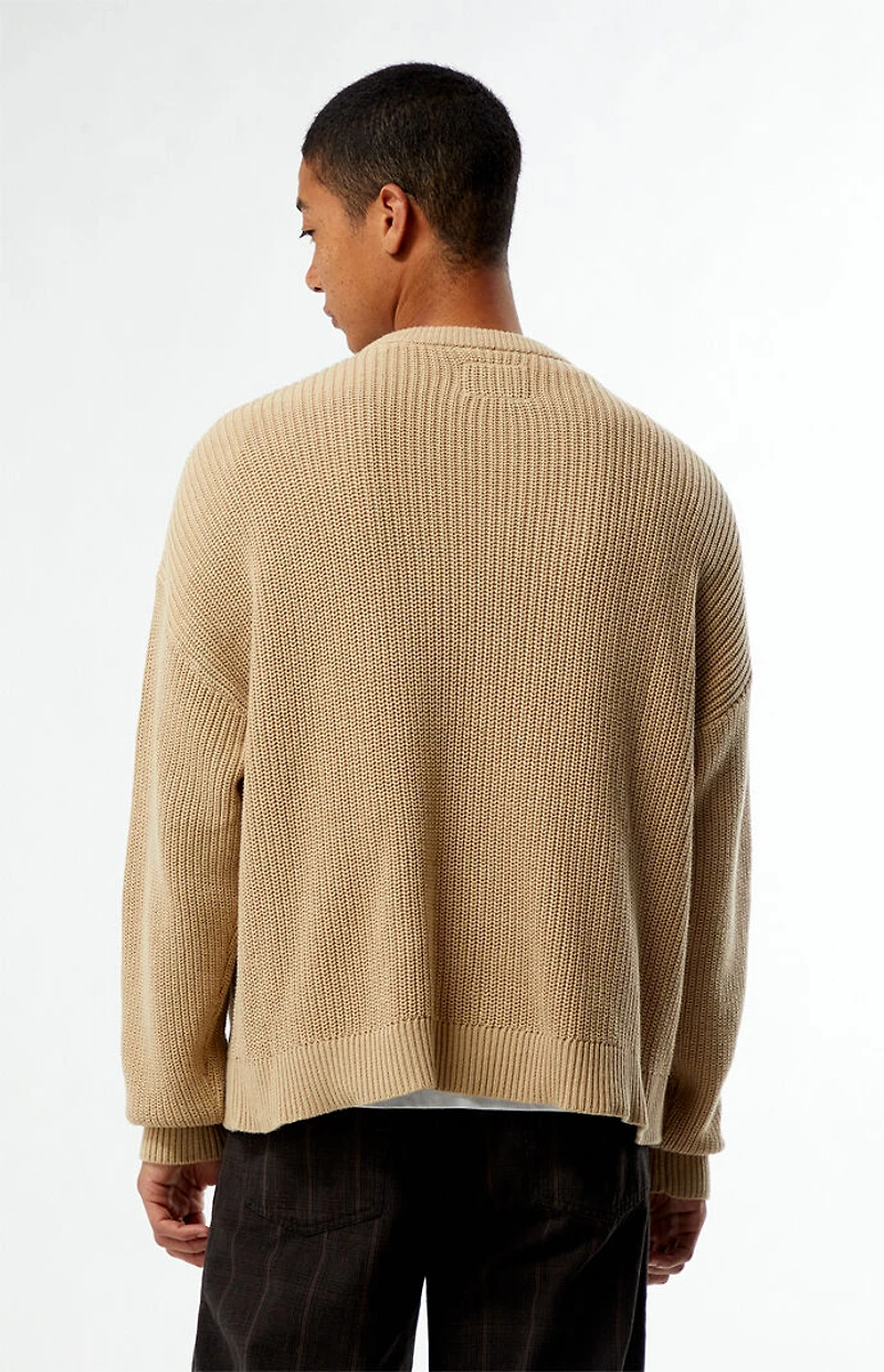 Pacsun Palm Grove Lounge Ribbed Crew Neck Sweater