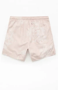 Pacsun Tan Blotch Bandana Eco 4.5" Swim Trunks