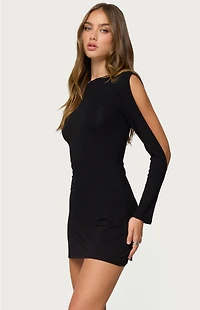 Edikted Billy Cutout Boat Neck Mini Dress