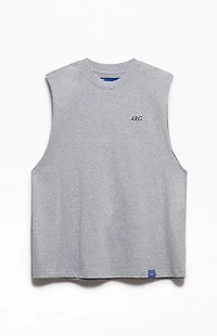 A.R.C. Heather Grey Standard Cut Off Muscle T-Shirt