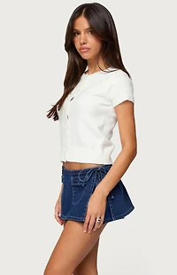 Edikted Coreen Button Up Knit Cardigan