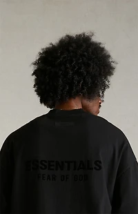 Fear of God ESSENTIALS Black V-Neck T-Shirt