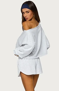 Edikted Kordella Off-The-Shoulder Sweatshirt