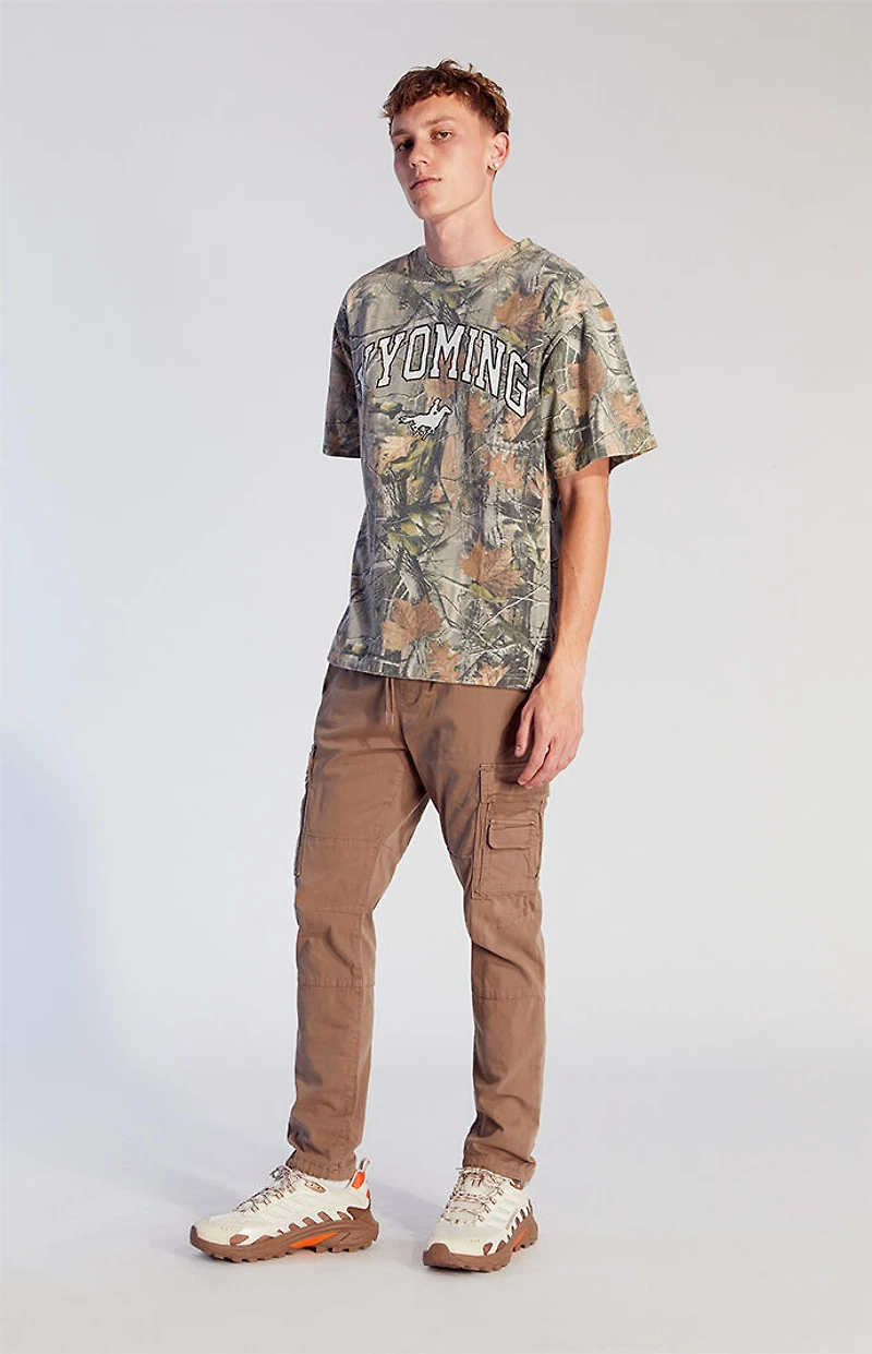 Pacsun Stretch Taupe Slim Cargo Pants