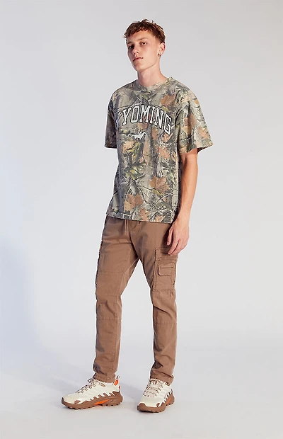 Pacsun Stretch Taupe Slim Cargo Pants