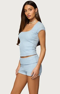 Edikted Iyara Textured Knit Top