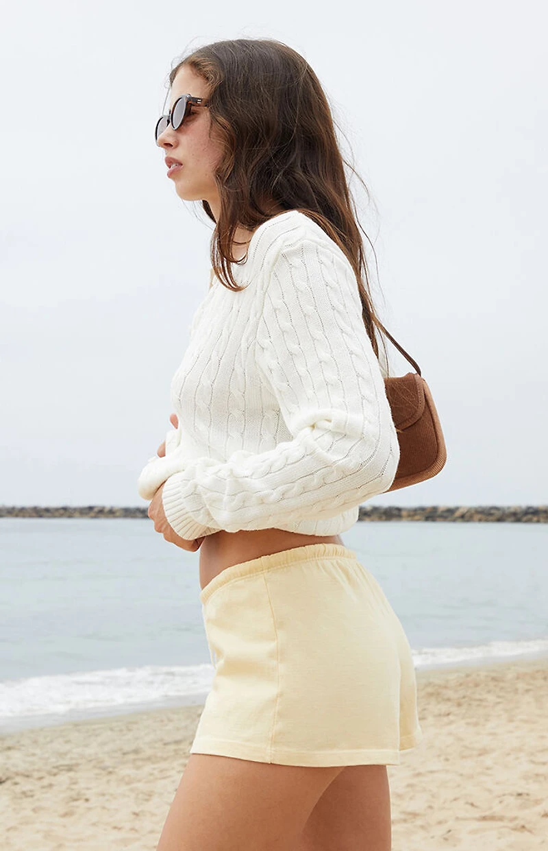 John Galt Yellow Emery Lounge Shorts