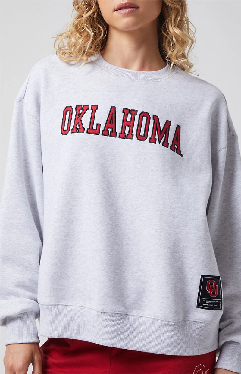 WILD COLLECTIVE x Pacsun University of Oklahoma Applique Crew Neck Oversized Sweatshirt