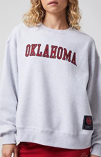 WILD COLLECTIVE x Pacsun University of Oklahoma Applique Crew Neck Oversized Sweatshirt