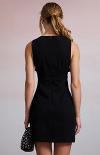 Third Charm Riley Buckle Denim Mini Dress