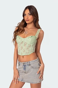 Edikted Amaya Sheer Lace Corset