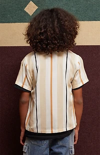 Pacsun Kids Striped Oversized Camp Shirt