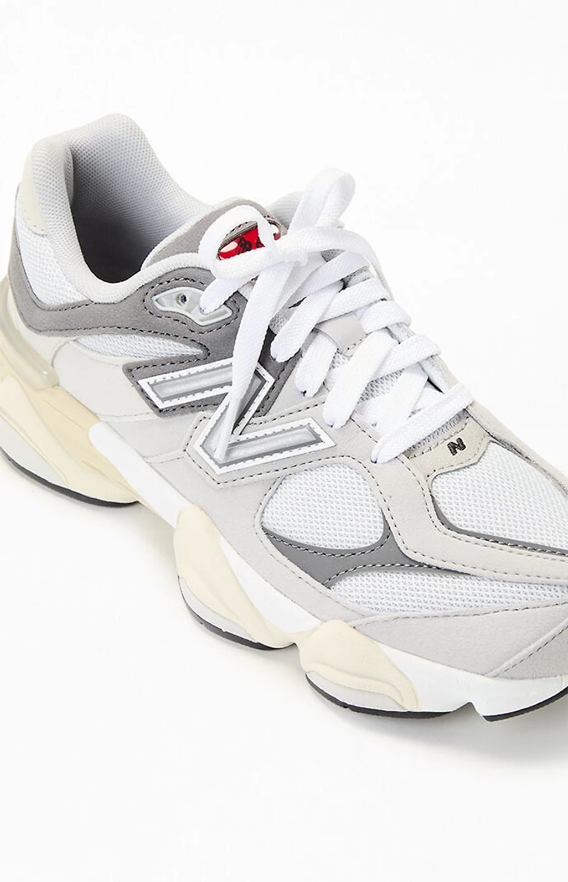 New Balance Kids Grey & White 9060 Shoes