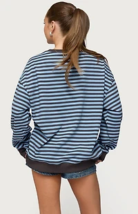 Edikted Onda Striped Sweatshirt