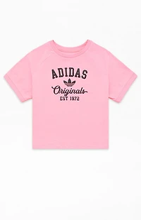 adidas Kids Pink Puff Graphic T-Shirt