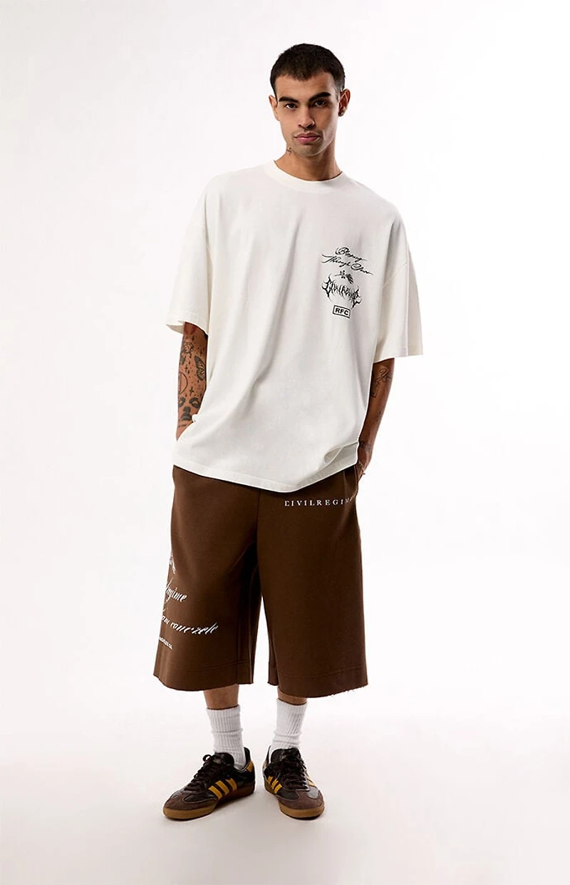 Civil Brown RFC Lounger Fleece Sweat Shorts