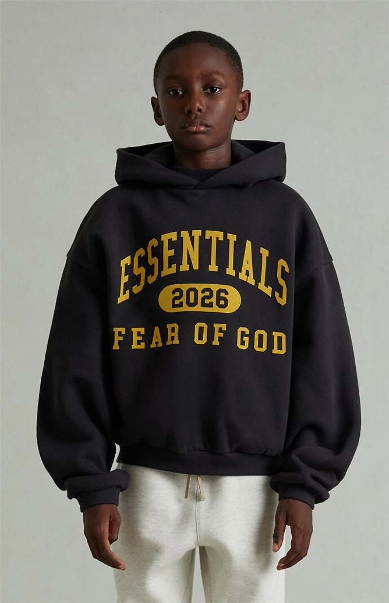 Fear of God ESSENTIALS Kids Vintage Black Classic Hoodie