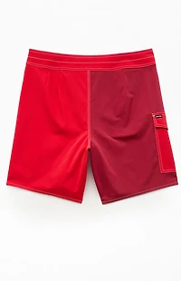 Brixton Red Classic 7" Boardshorts