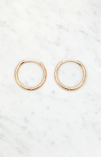 John Galt Gold Hoop Earrings
