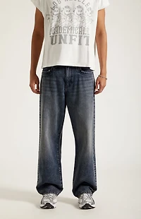 Pacsun Dylan Baggy Jeans Dark Washed Blue