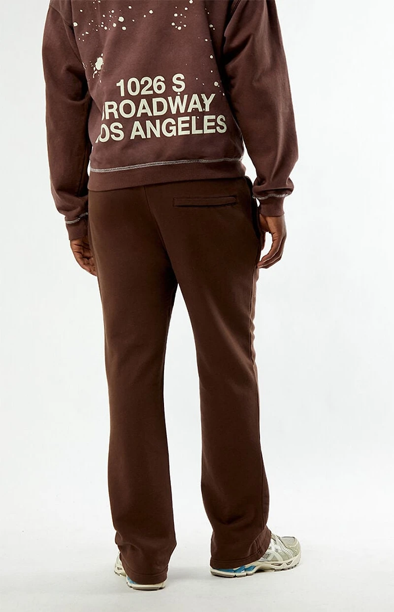 Pacsun Washed Brown Terrain Straight Leg Sweatpants